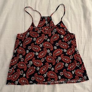 Aerie Paisley Tank Top - Size S